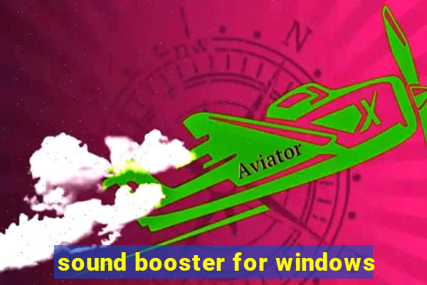 sound booster for windows